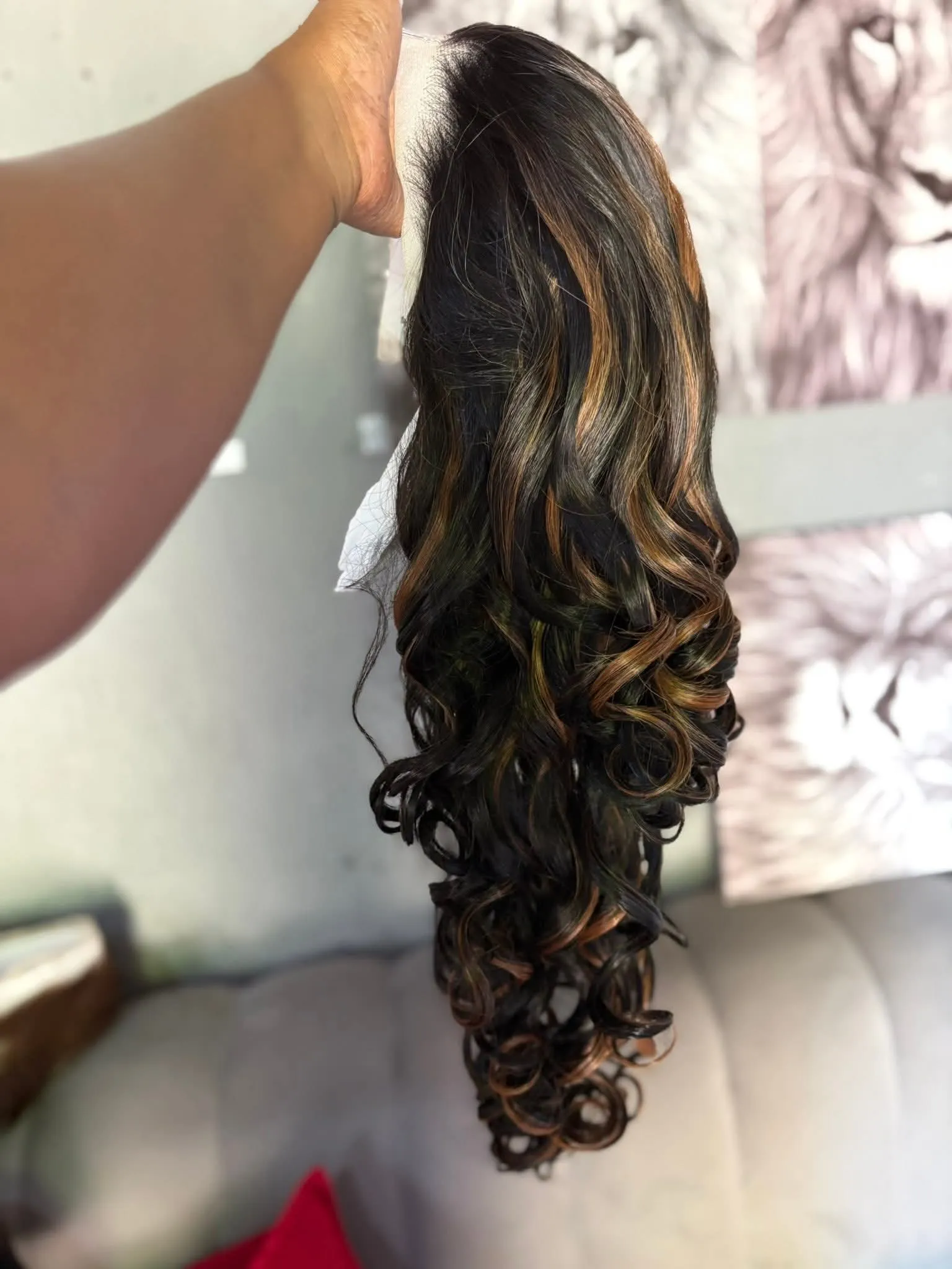 Highlighted wig